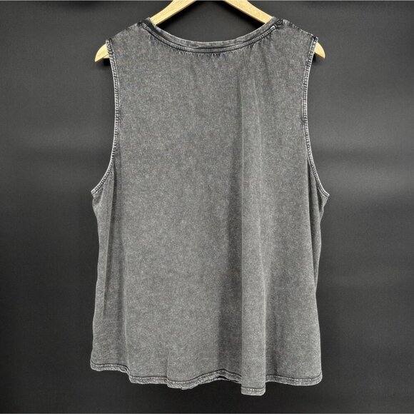 Bit & Bridle Women's Sleeveless Top 2X Gray 100% Cotton - Picture 2 of 7